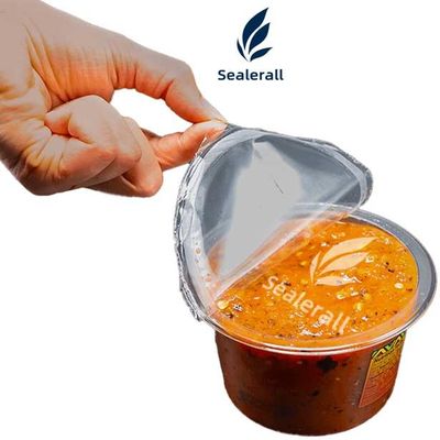 comprar Máquina de vedação de bandejas de plástico de 220V Máquina de vedação de embalagens de alimentos para sopa online manufacture